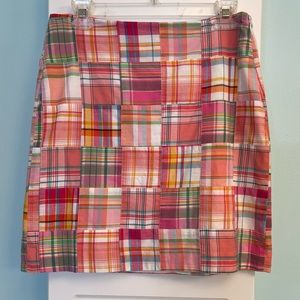 Talbots Madras Patchwork Skirt
